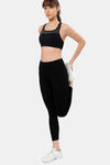 Amante High Rise Anti Microbial Leggings - Jet Black — thumbnail 5